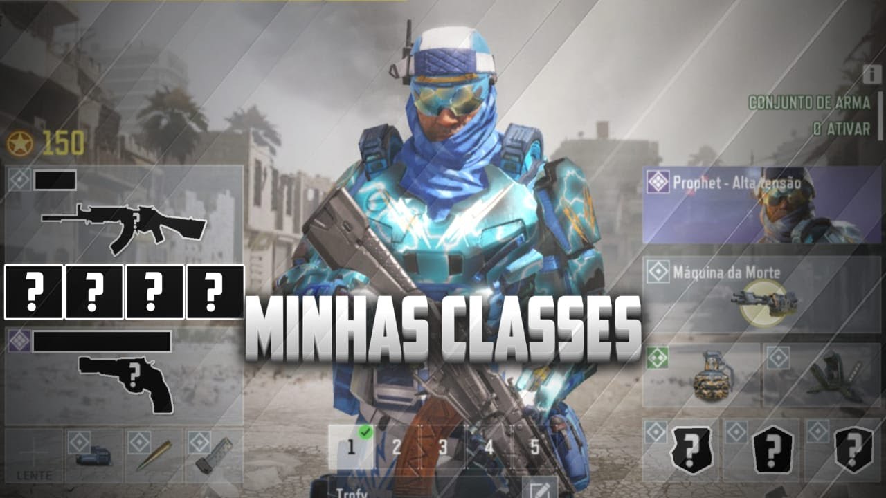 Minhas classes de armas no COD Mobile (GODSENT.Araujo)