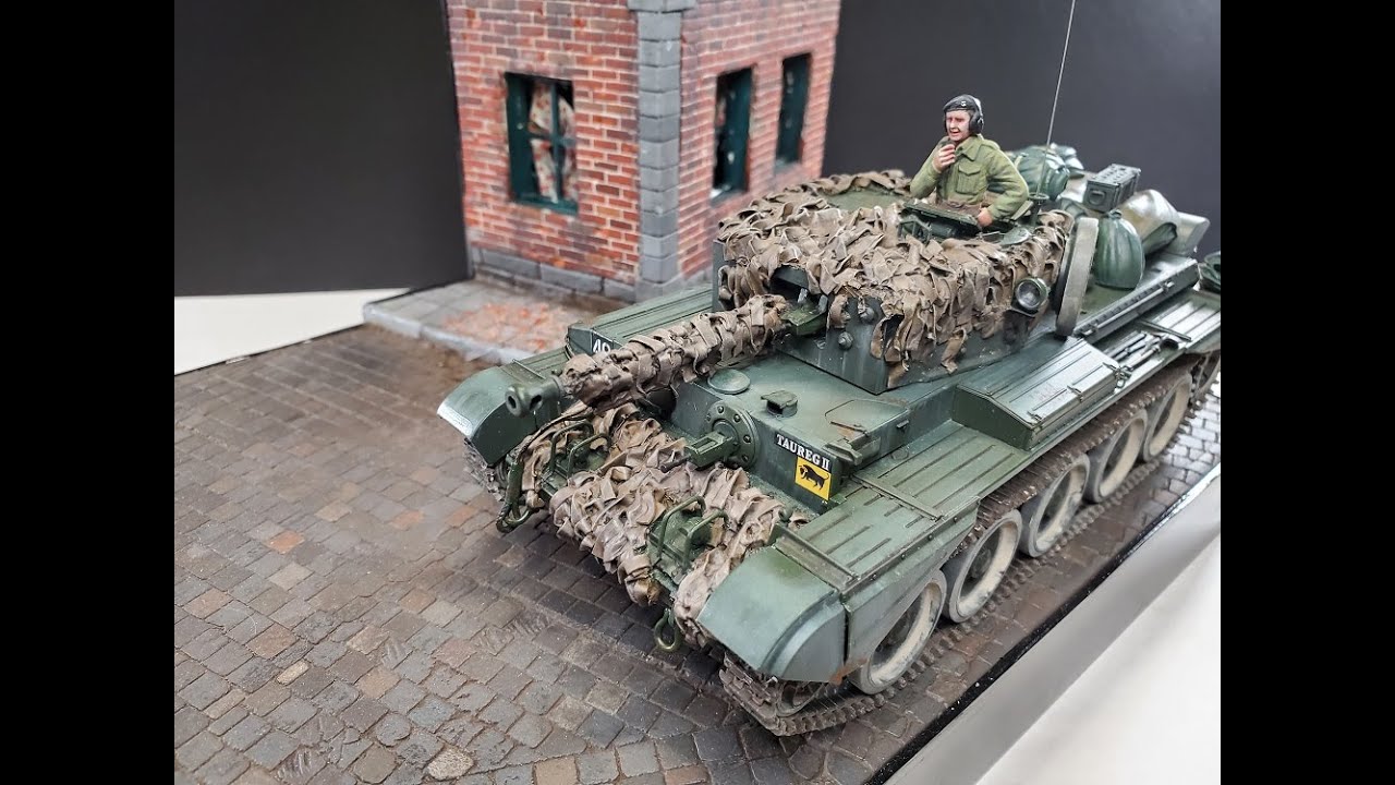 Tamiya 1/35 Cromwell with black dog resin parts and Friulmodel tracks