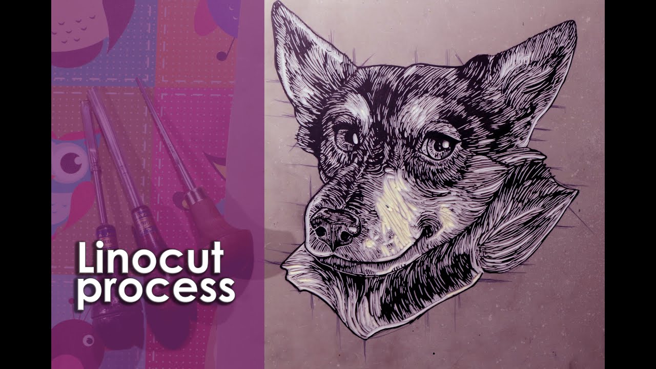 Linocut Process: Zuza | From carving to printing