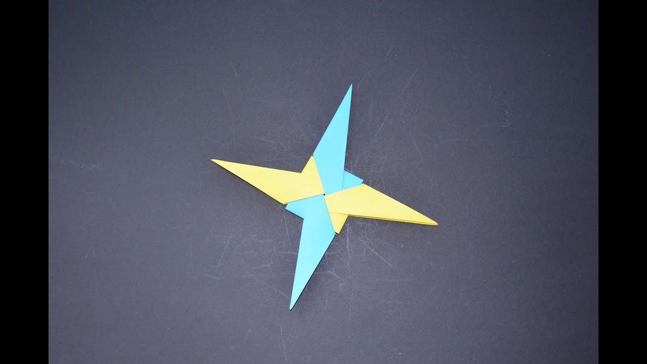 Como hacer una estrella ninja de papel – Shuriken de Papel - Estrella Ninja