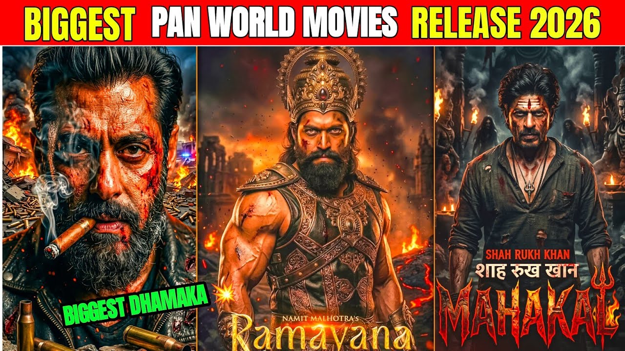 Biggest Pan-India Films! 🎬 Top 10 Most Awaited Indian Movies 2026 | Ramayana, Toxic