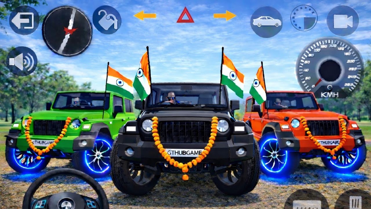 Modified Mahindra Thar😈Games:Indian black ⚫Thar (Gadi Wala Games) Car Game Android Game - #2025​