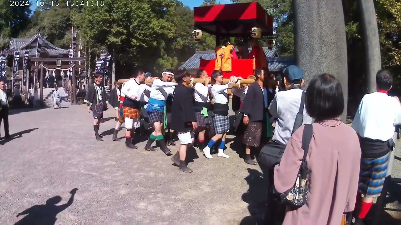 2024年　紀道神社　のぼりすごい