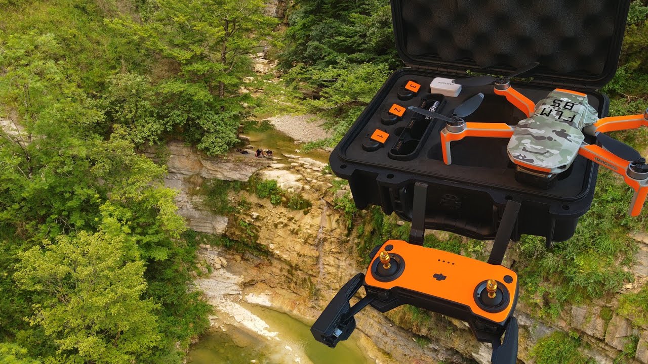 DJI Mavic mini à la cascade des Matthieu à Bugarach