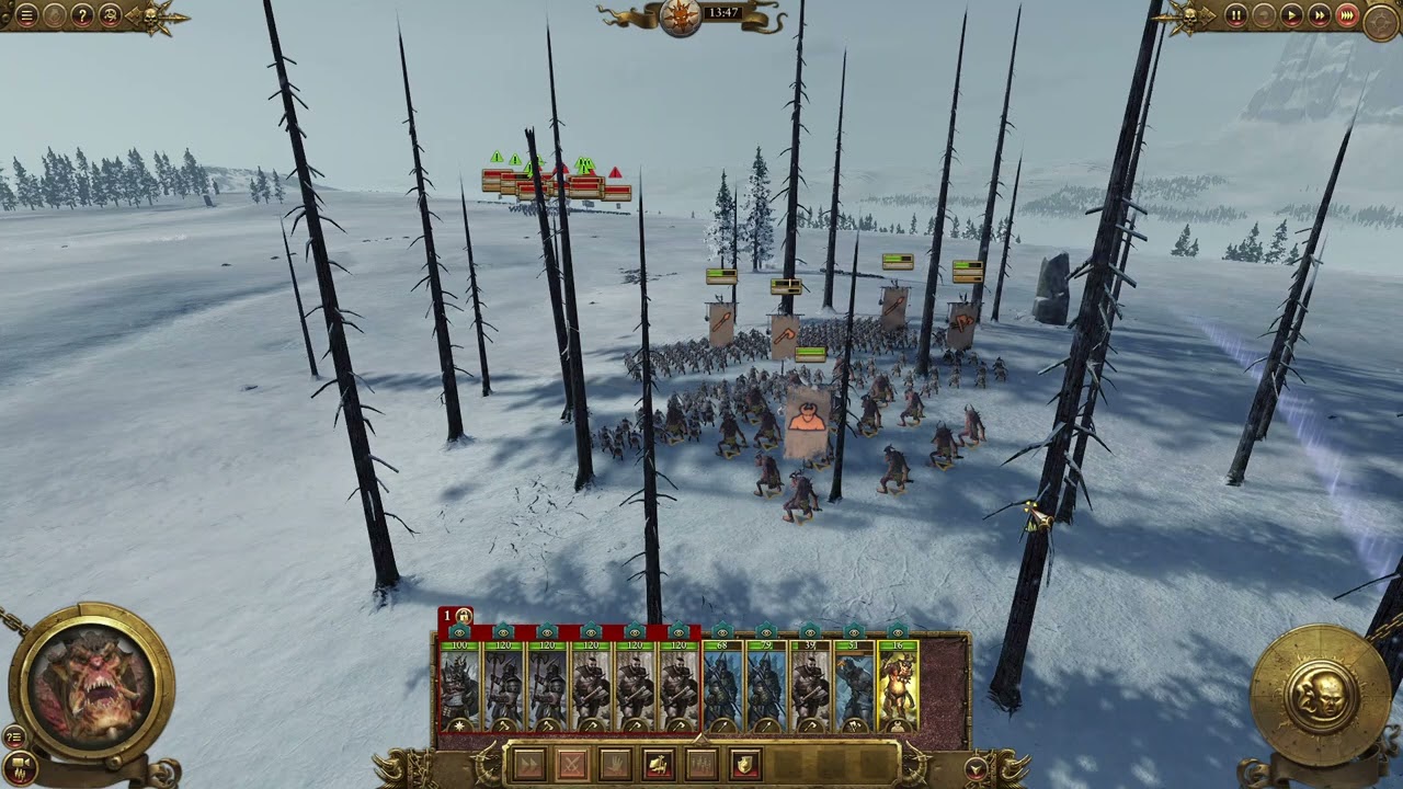 32 Wulfrik warhammer II Vanilla Immortal Marauders battle 16