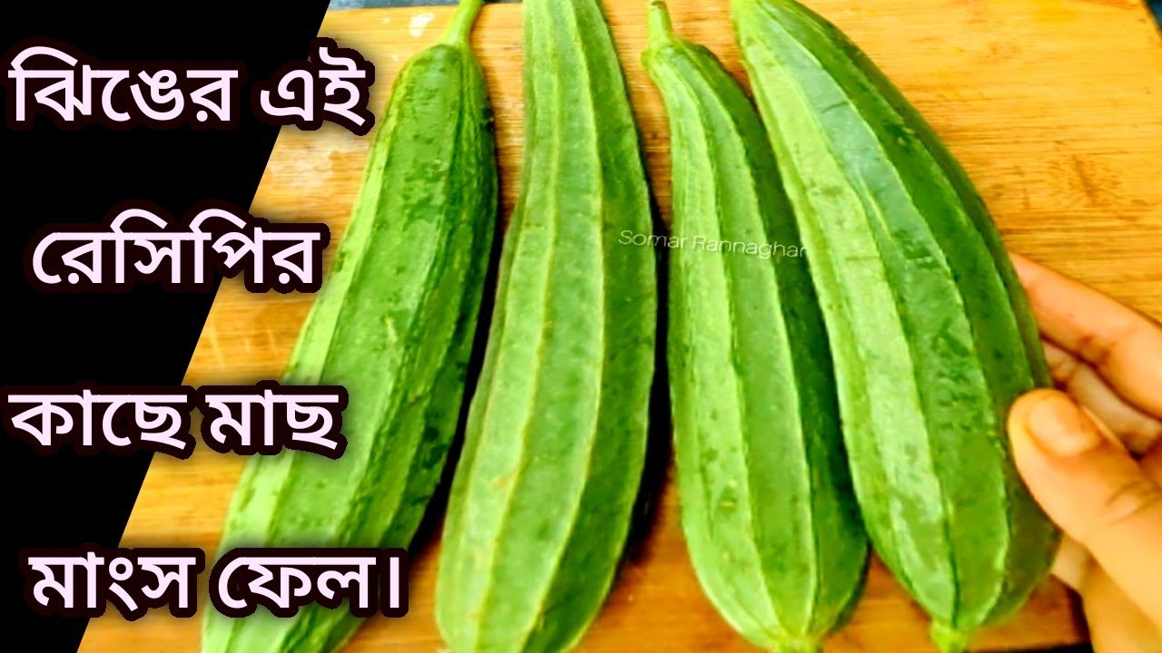 ঝিঙে একবার এইভাবে রান্না করে নাও/ছোট বড় সবাই চেটেপুটে খাবে/Lunch Recipe। jhinge। SomarRannahar 