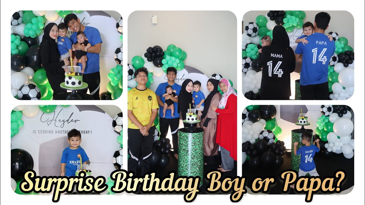 Hayder's 2nd Pre Birthday With Papa ! (Football Theme)