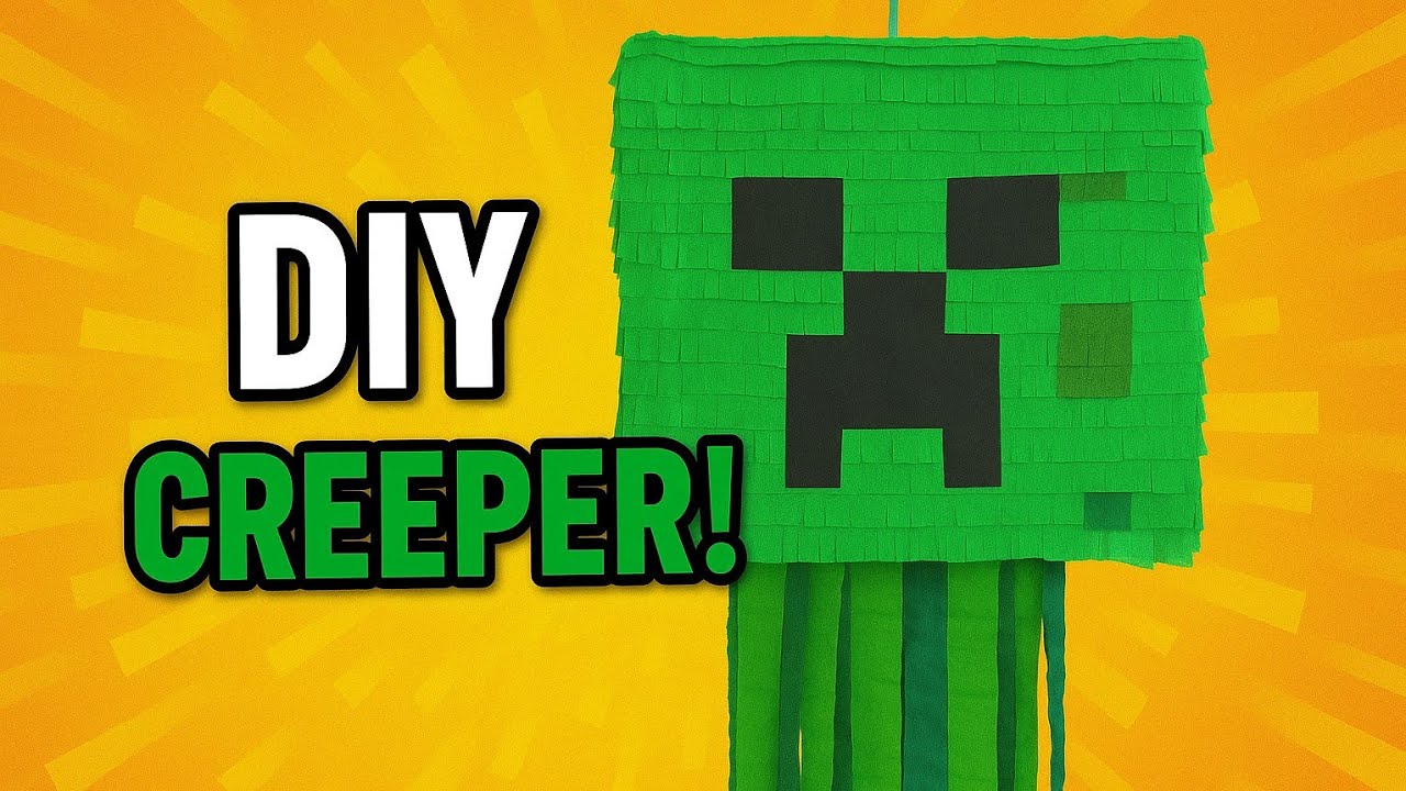 Jak zrobić piniatę Minecraft Creeper | How to make Minecraft Creeper pinata