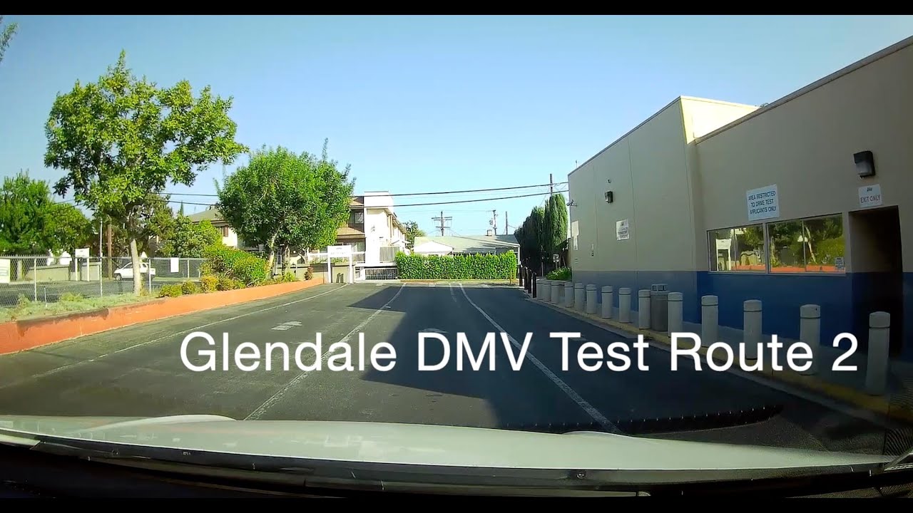 TEST ROUTE #2 Glendale DMV 2022-2023 - Behind The Wheel Driver's License Tip