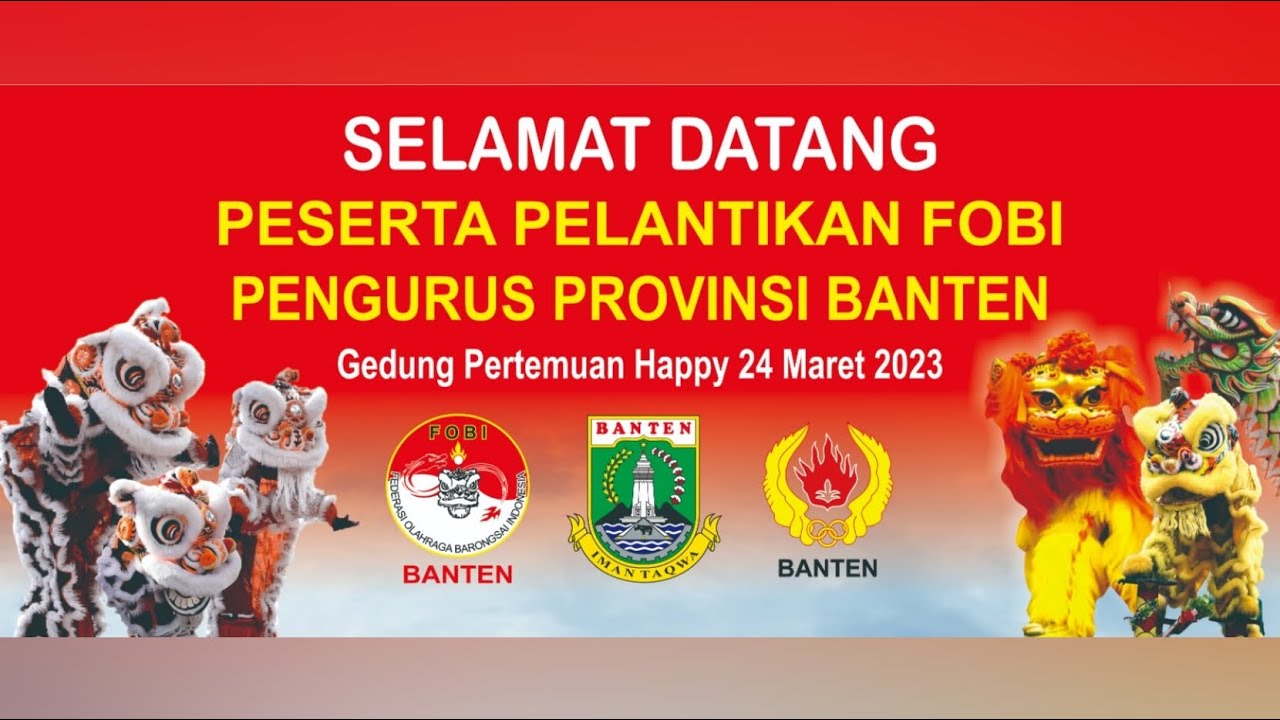 PELANTIKAN FOBI BANTEN MASA BAKTI 2022-2026