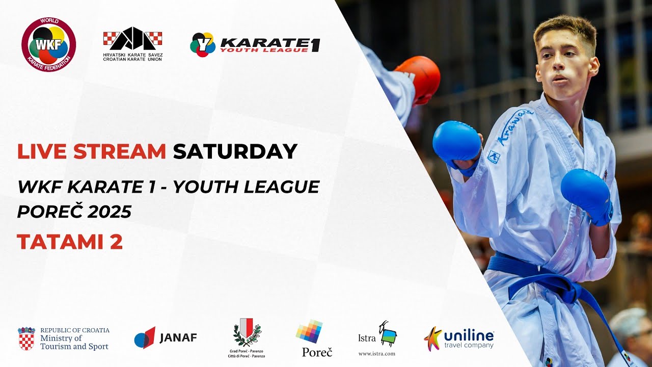 DAY 3, TATAMI 2 - WKF KARATE 1 - YOUTH LEAGUE, POREČ 2025.