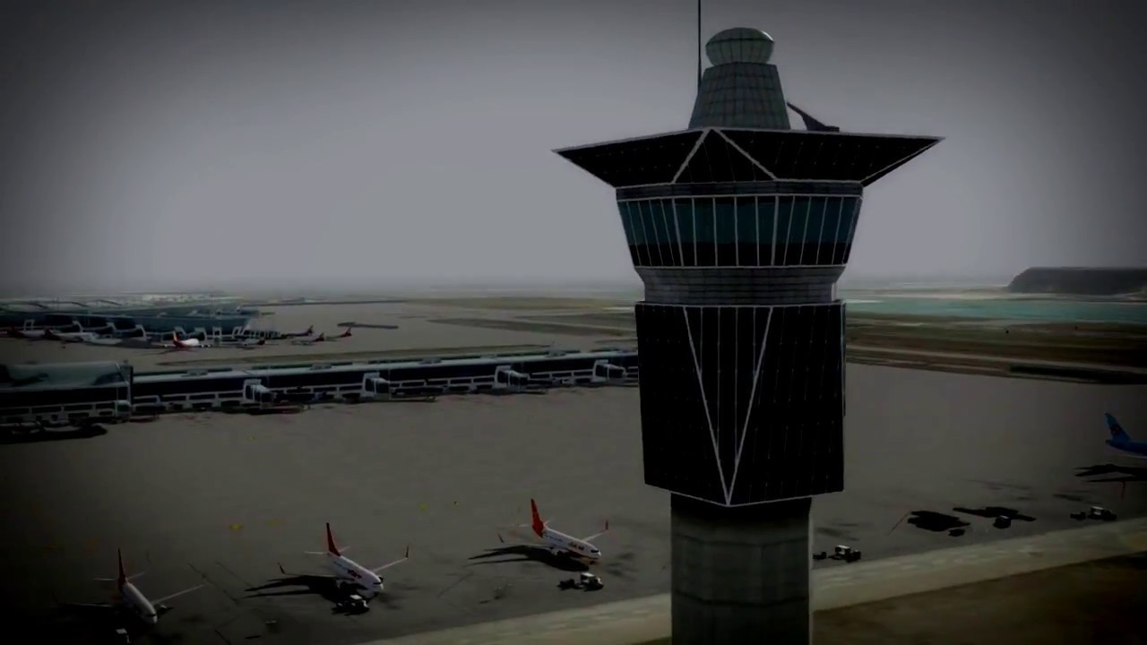 Overland summer sky Incheon Intl airport official video