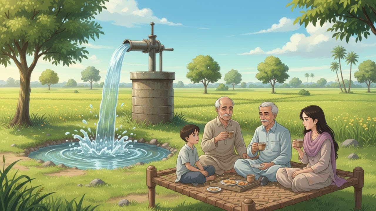 Pakistan Village Life I From Sunrise to Sunset | Ghibli Style