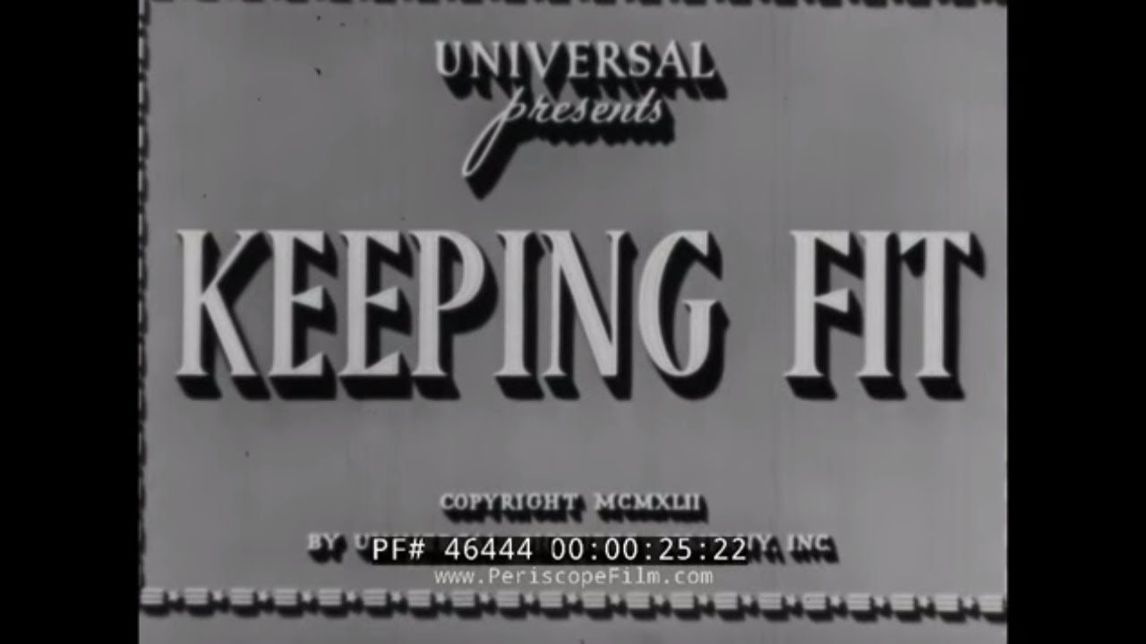 WARTIME NUTRITION & EXERCISE FILM w/ ANNE GWYNNE, ROBERT STACK, ARTHUR LUBIN 46444