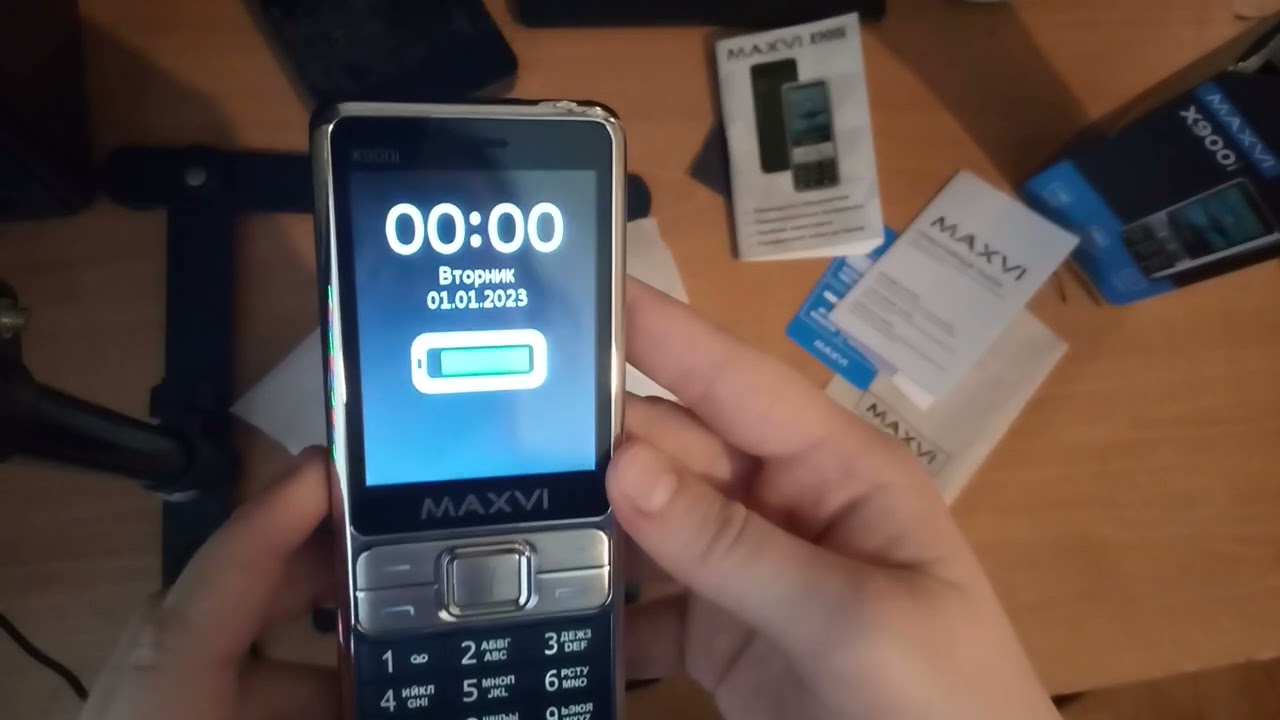 распаковка maxvi x900i