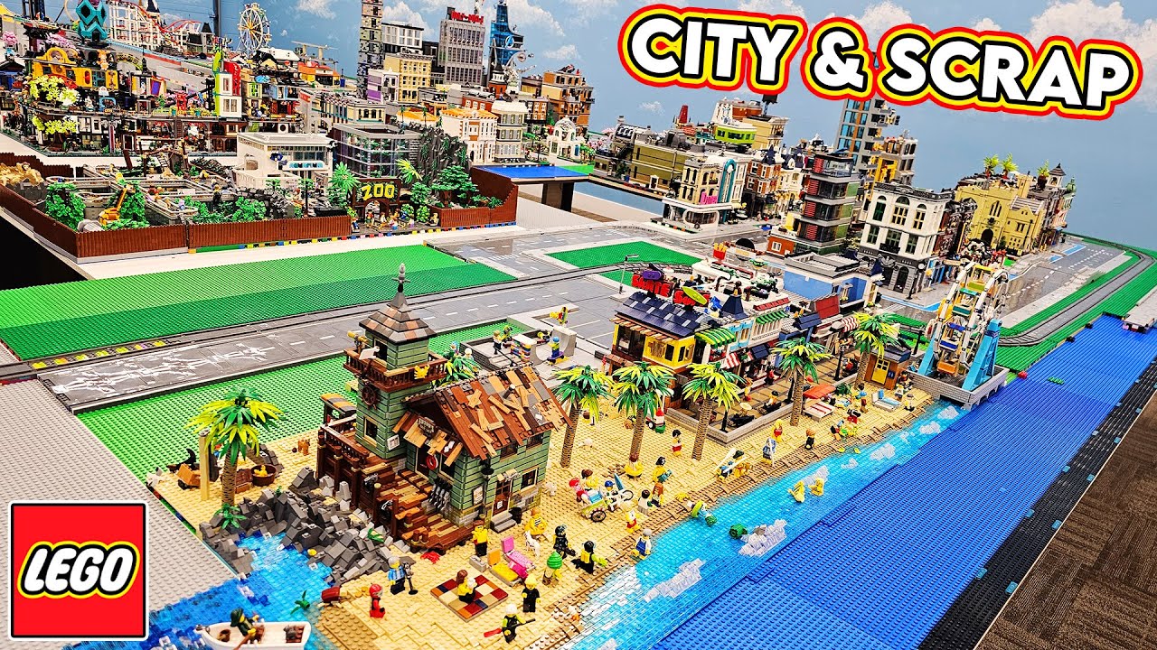Пляжные дороги LEGO City, ОГРОМНАЯ КУЧА МУСОРА и выравнивание плит