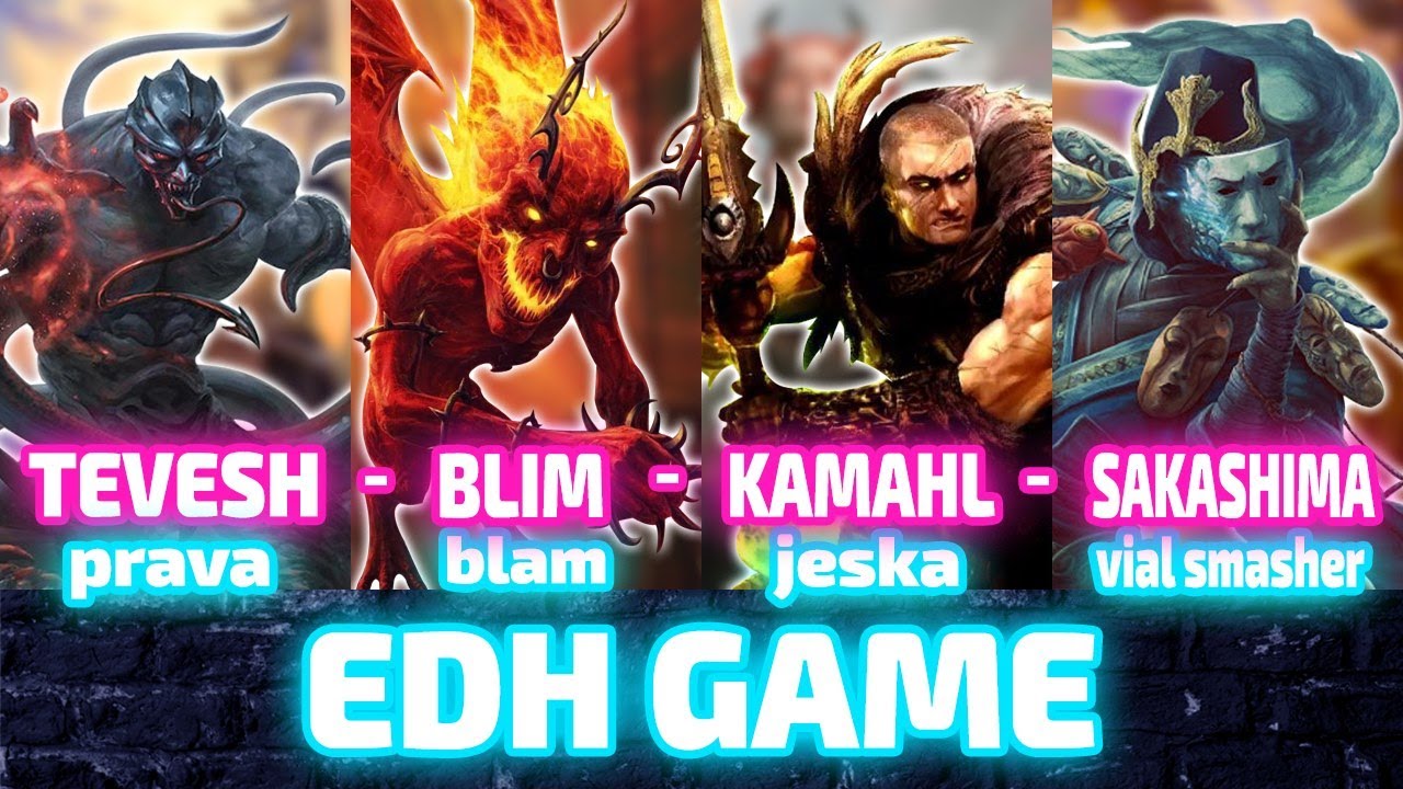 Камал против Блима против Сакашимы против Тевеша [EDH / Commander] Геймплей 2020
