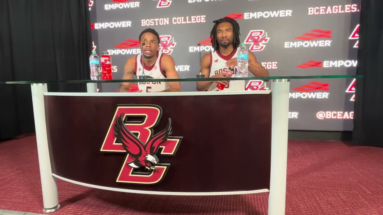 Boston College Men’s Basketball’s Fred Payne, Chase Forte After Win Over Notre Dame
