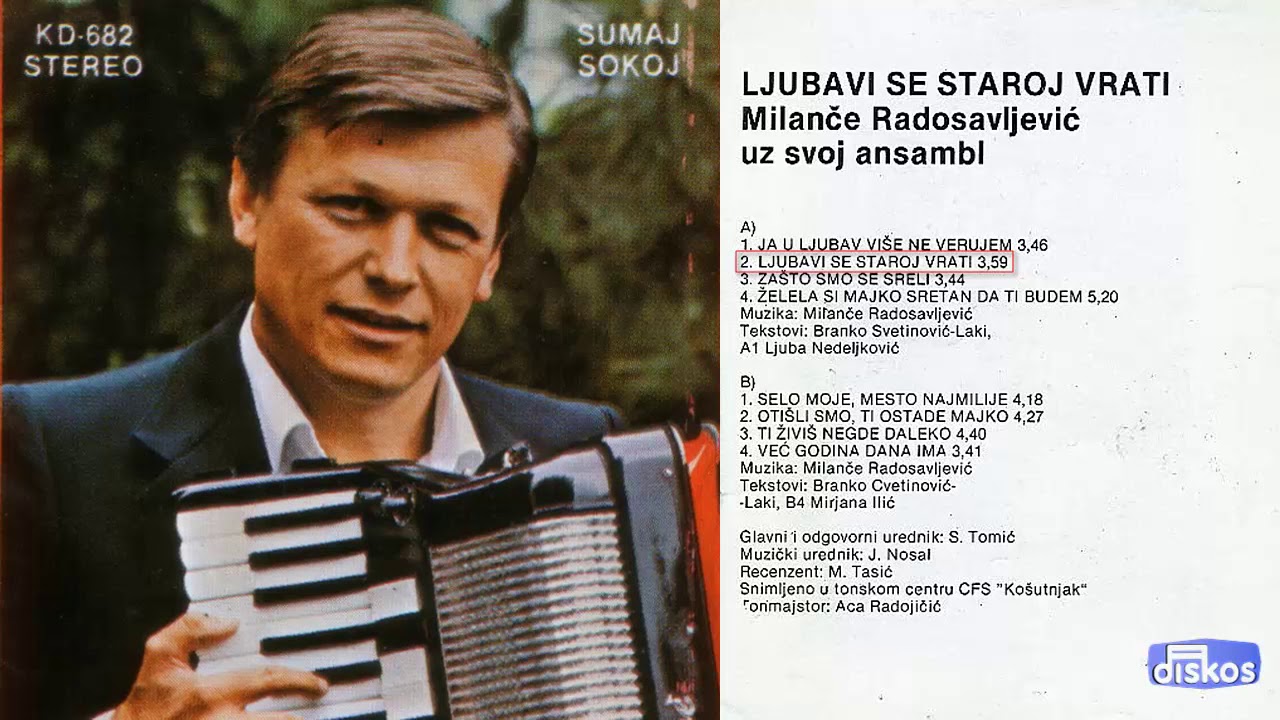 Milance Radosavljevic - Ljubavi se staroj vrati - (Audio 1982)