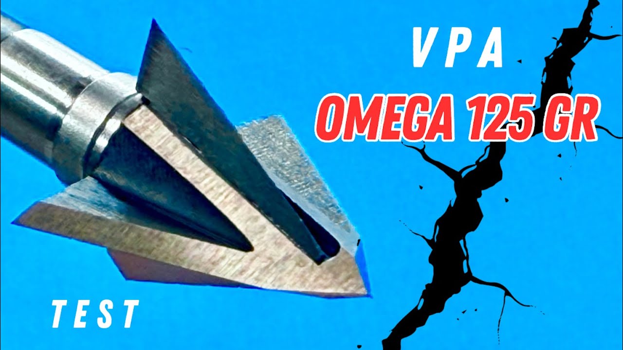 VPA OMEGA SINGLE BEVEL, 4 BLADE, 125 gr BROADHEAD TEST