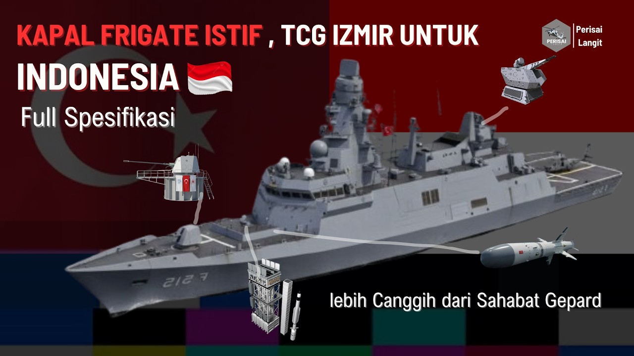 ISTIF Class TCG IZMIR: Calon Frigate  Baru Untuk Armada Laut RI #militerindonesia #militer #tnial