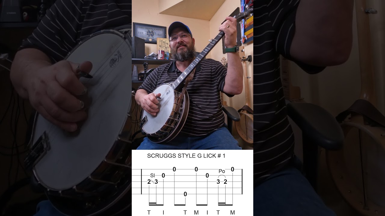 BANJO LICKS FOR BEGINNERS SCRUGGS STYLE G LICK