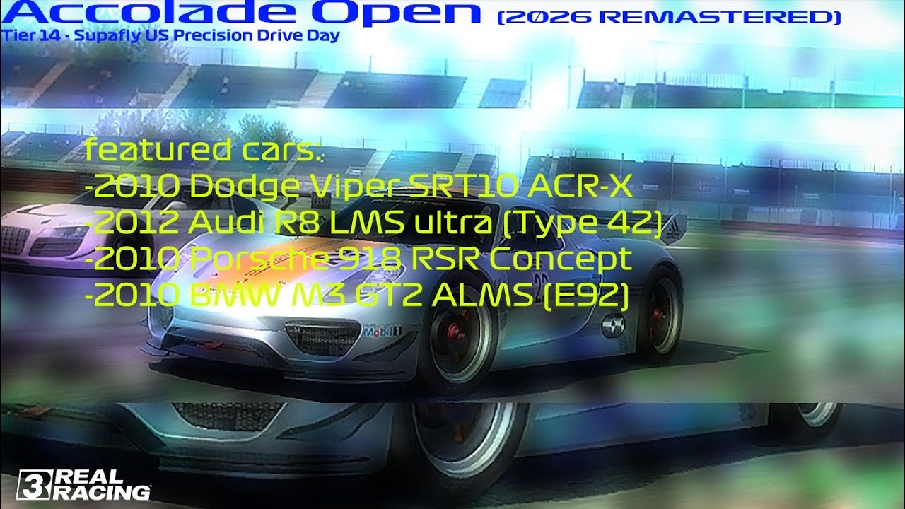 Real Racing 3 - Accolade Open REMASTERED - Supafly US Precision Drive Day