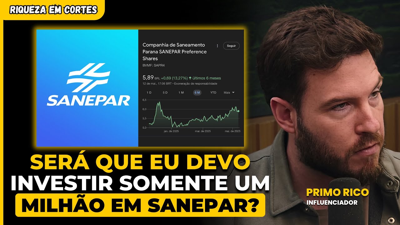 PRIMO RICO INVESTIU 1 MILH&Atilde;O em SANEPAR (SAPR3, SAPR4 e SAPR11)