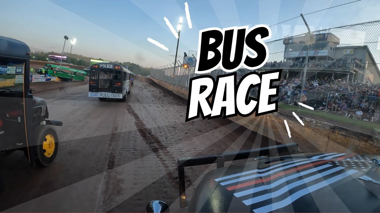 Chisago Lakes Bus Race at Cedar Lake Speedway
