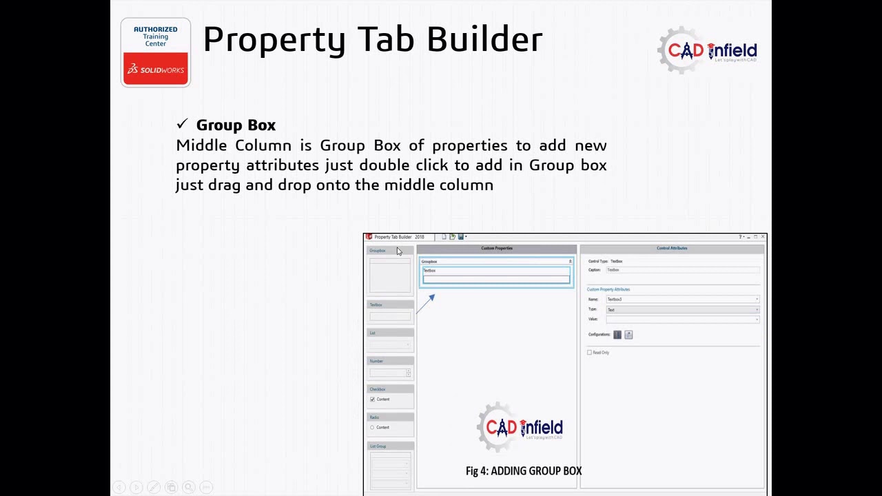 SOLIDWORKS Property Tab Builder