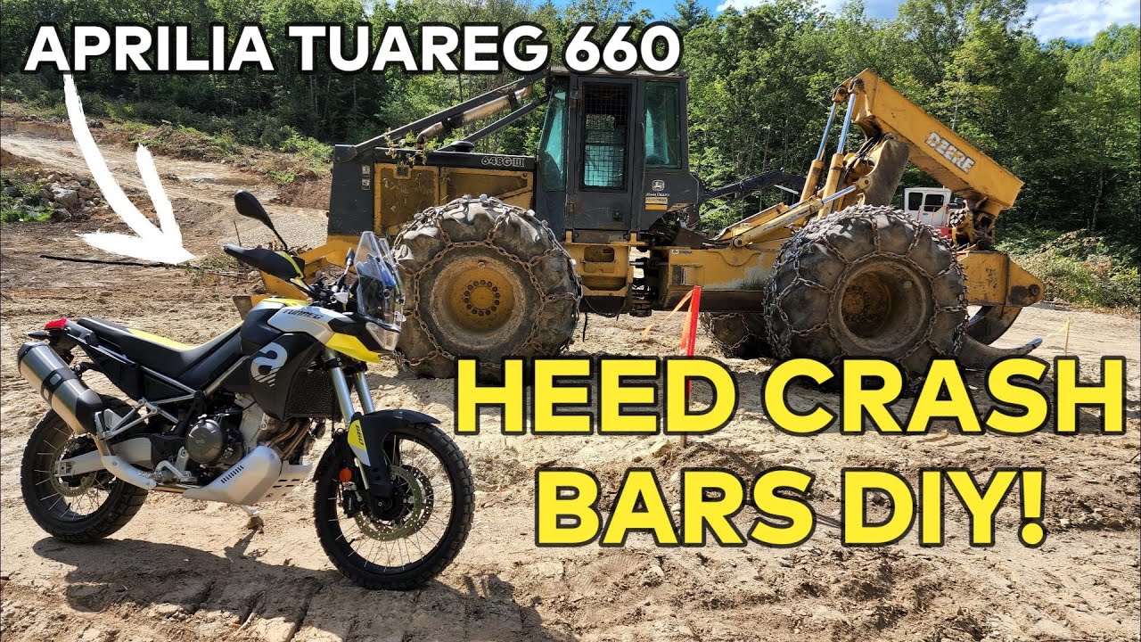 Heed Crash Bars Tutorial! DIY! | Aprilia Tuareg 660