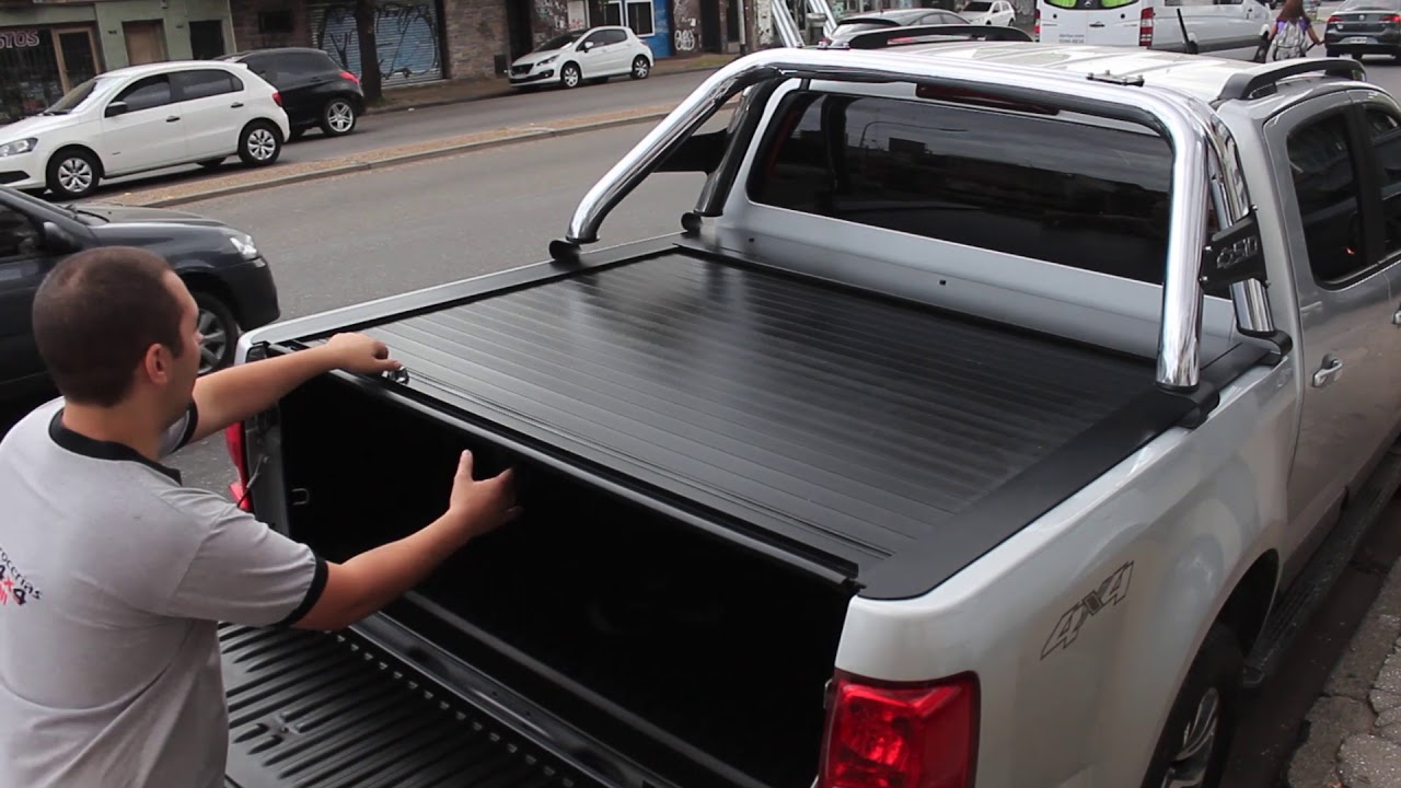 Tapa Retractil Cobertrax + Jaula Cromada S-10 #CarroceriasPavon4x4