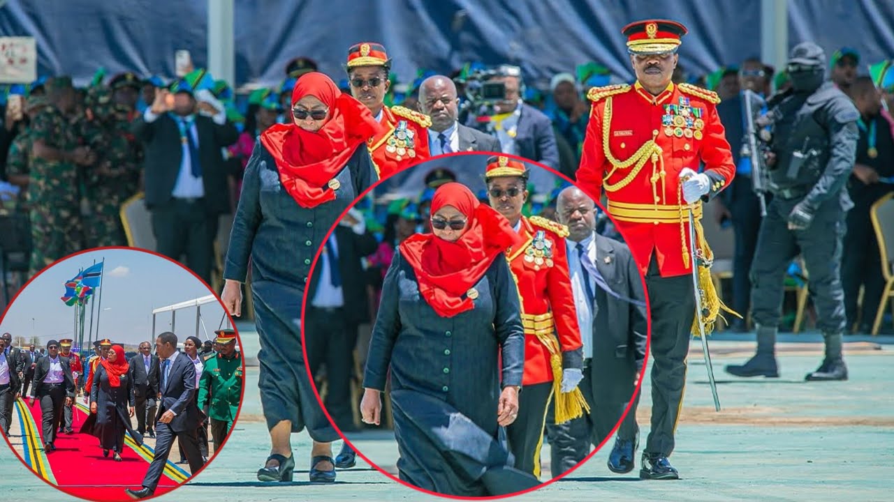ULINZI UMEKAZWA🫡 RAIS SAMIA SULUHU ALIVYOWASILI KWENYE SHEREHE ZA KUAPIA KUIONGOZA TANZANIA 🇹🇿 