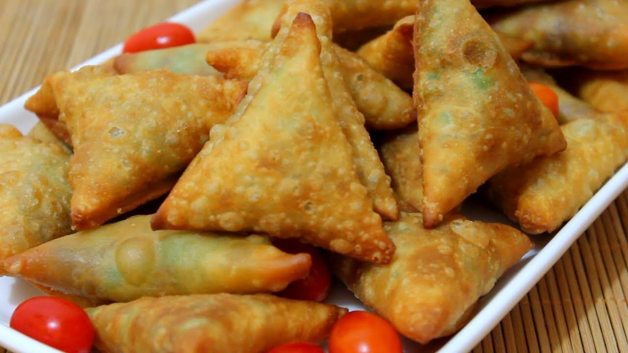 السمبوسة الذهبية المقرمشة مع أنجح عجينة و أطيب حشوة و تفريزها لشهر رمضان