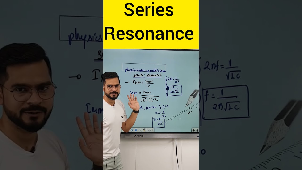Series Resonance in RLC Circuit |  Alternating Current  Class 12 | warm-up match with physics