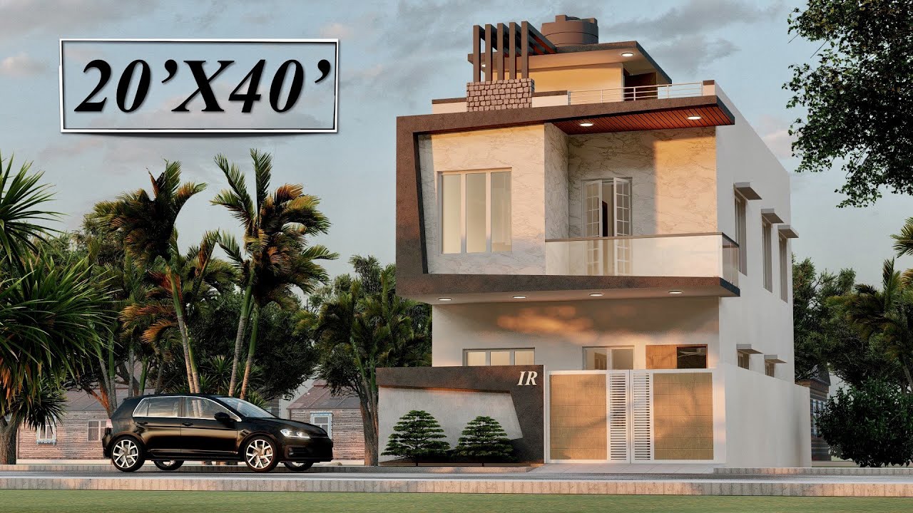 20X40 Feet Duplex House Design | 800 Sqft Plan with full 3D Walkthrough | 4 Bedroom House Design