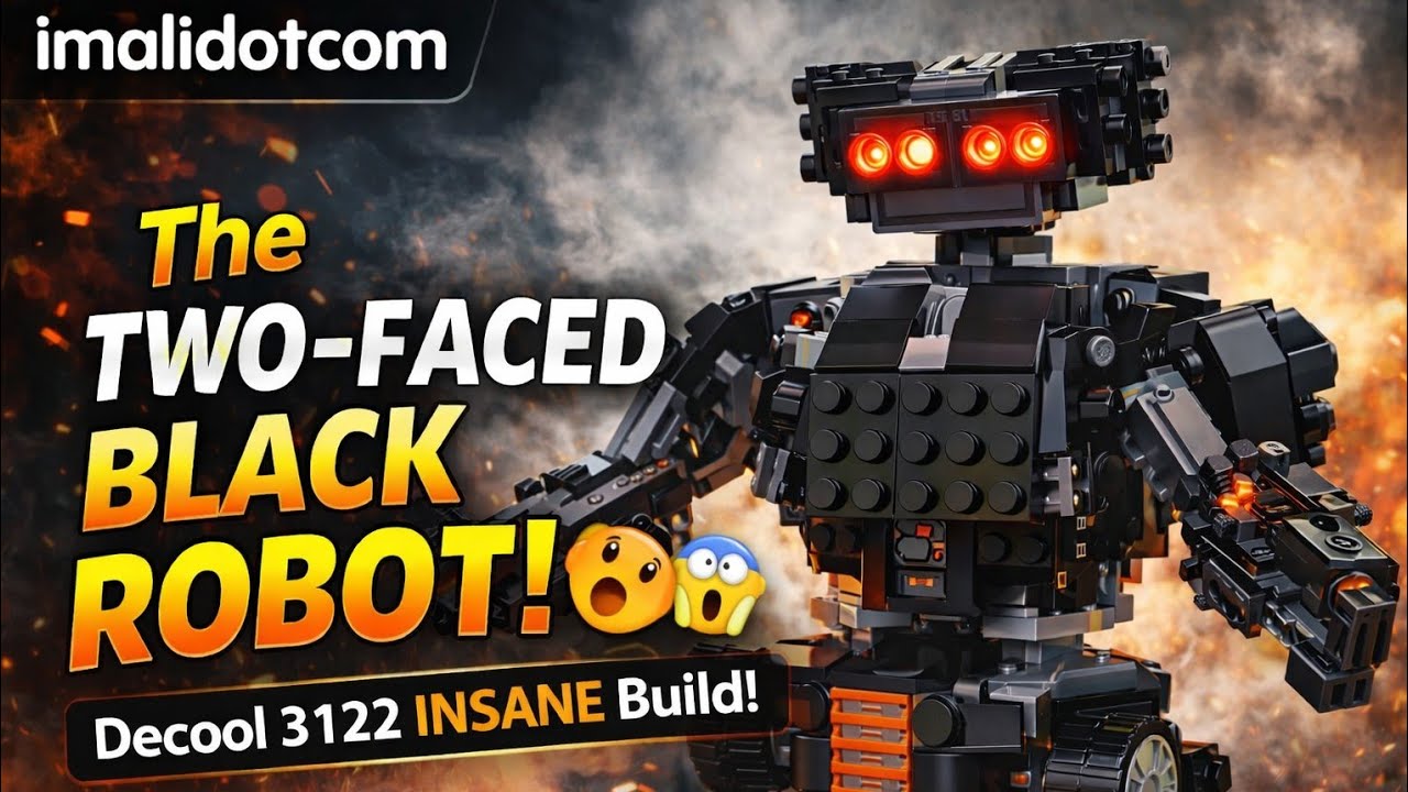 Двуликий чёрный робот! 🤖😱 Безумная сборка Decool 3122 #imalidotcom
