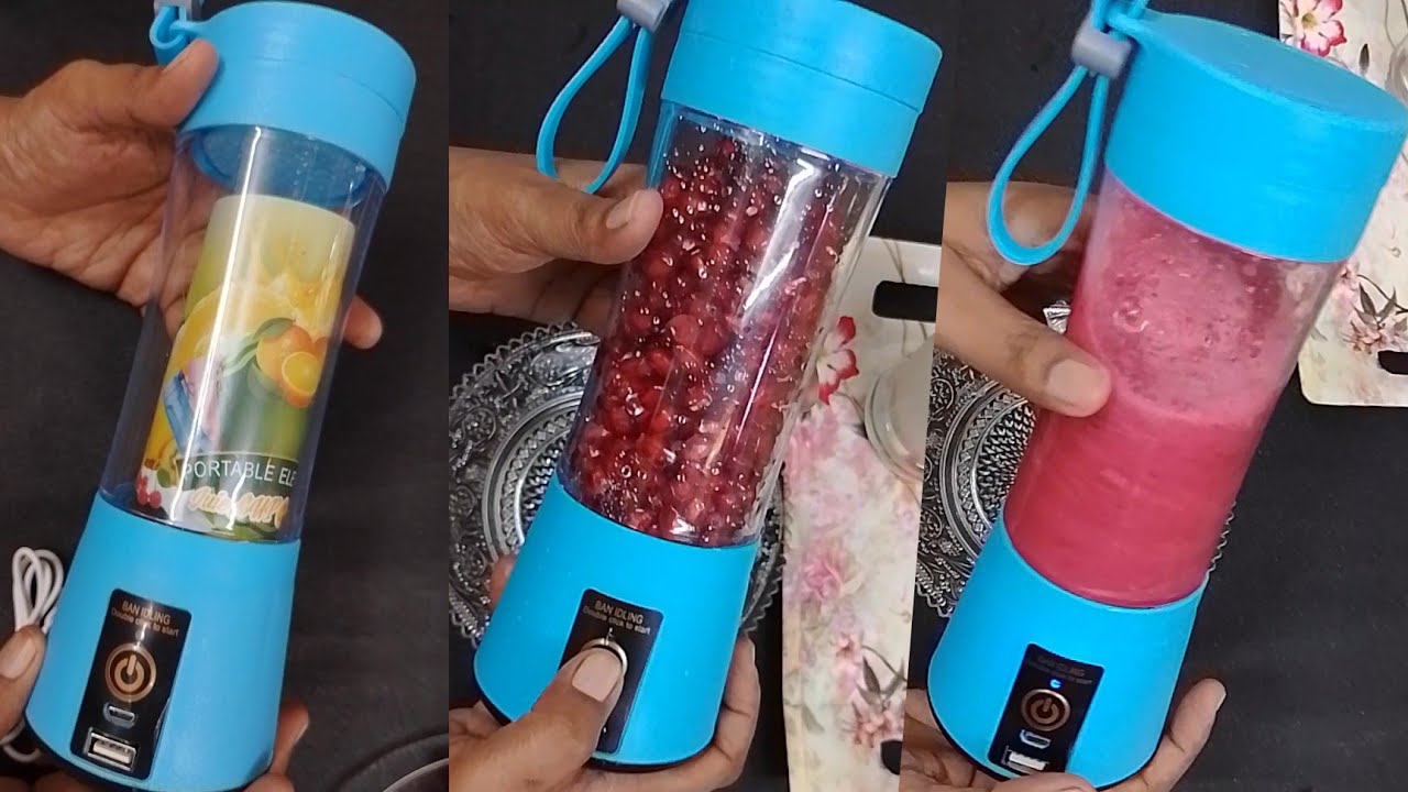 Honest Review Of Rechargeable Portable Juicer (Juice Blender)| 6 Blades USB Portable Juicer Blender