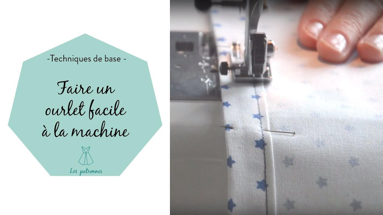 Coudre un ourlet ultra facile &agrave; la machine &agrave; coudre