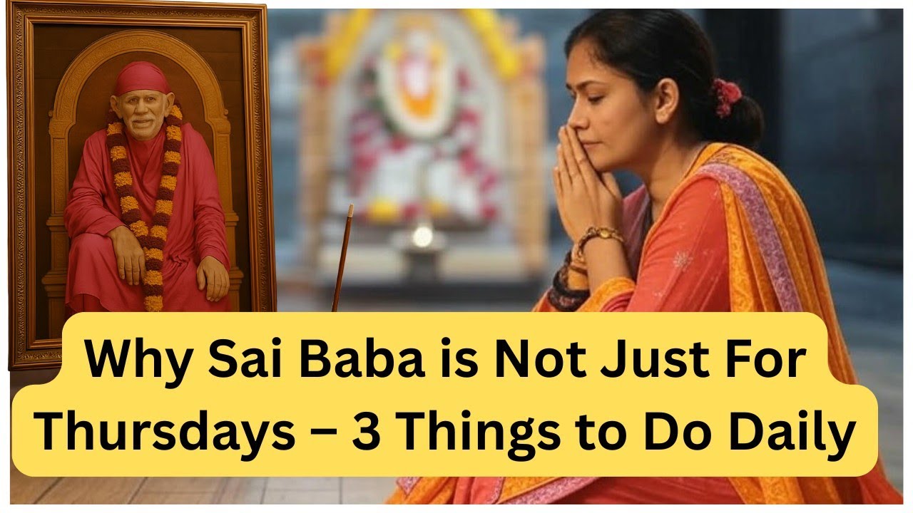 Why Sai Baba is not just for Thursdays. 3 Things you can do daily.