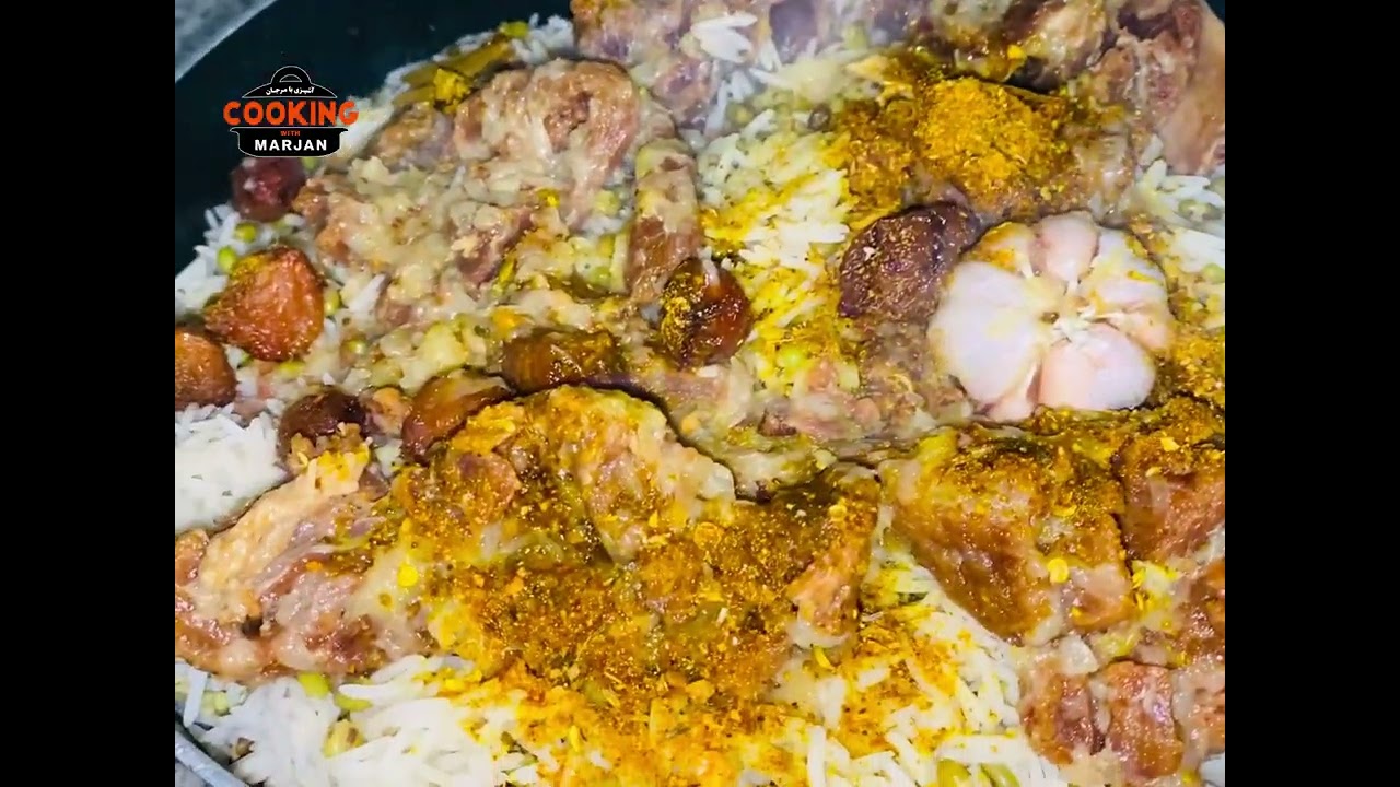 ماش پلو با گوشت  لاندی
