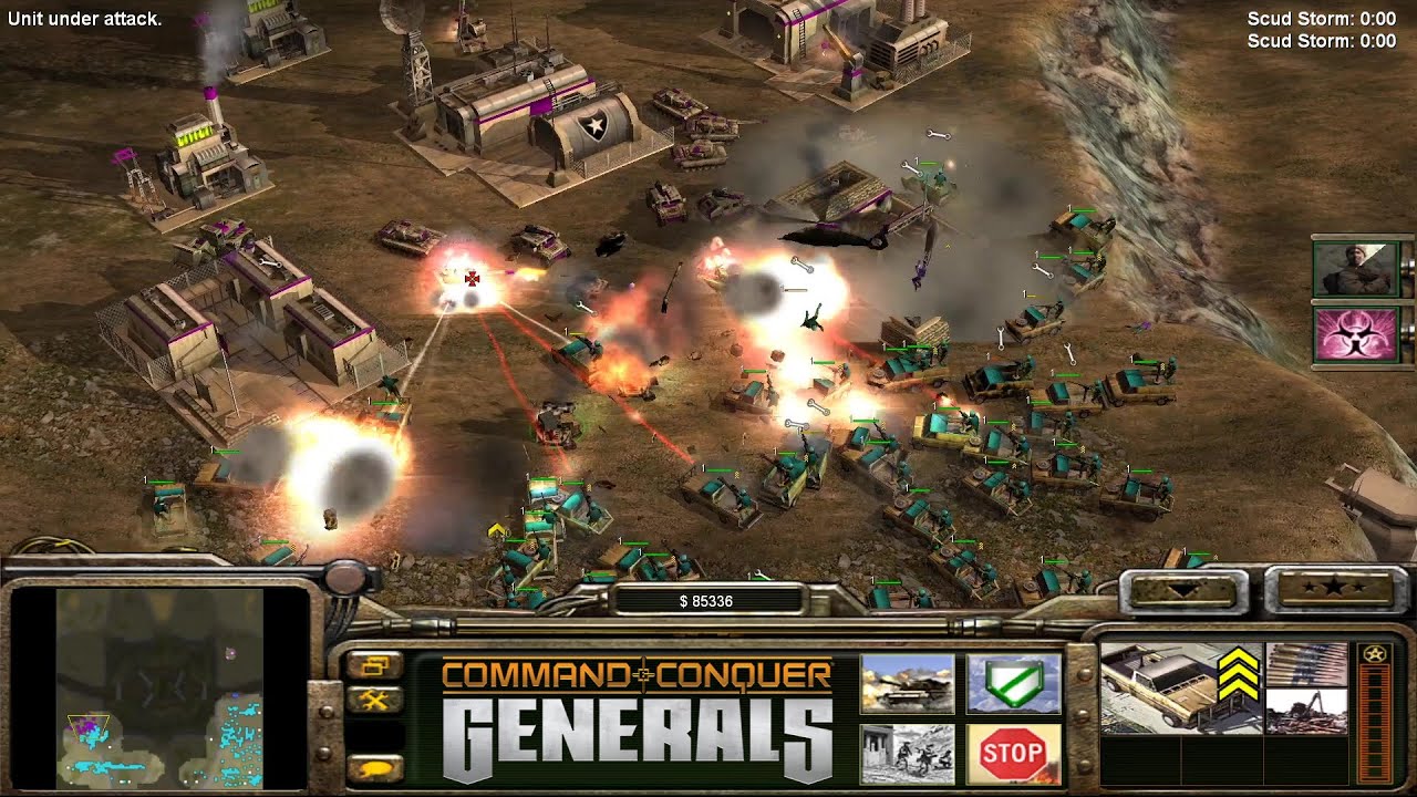 C&C Generals - 1 vs. 7 - Technical  vs. 7 Brutal Armies