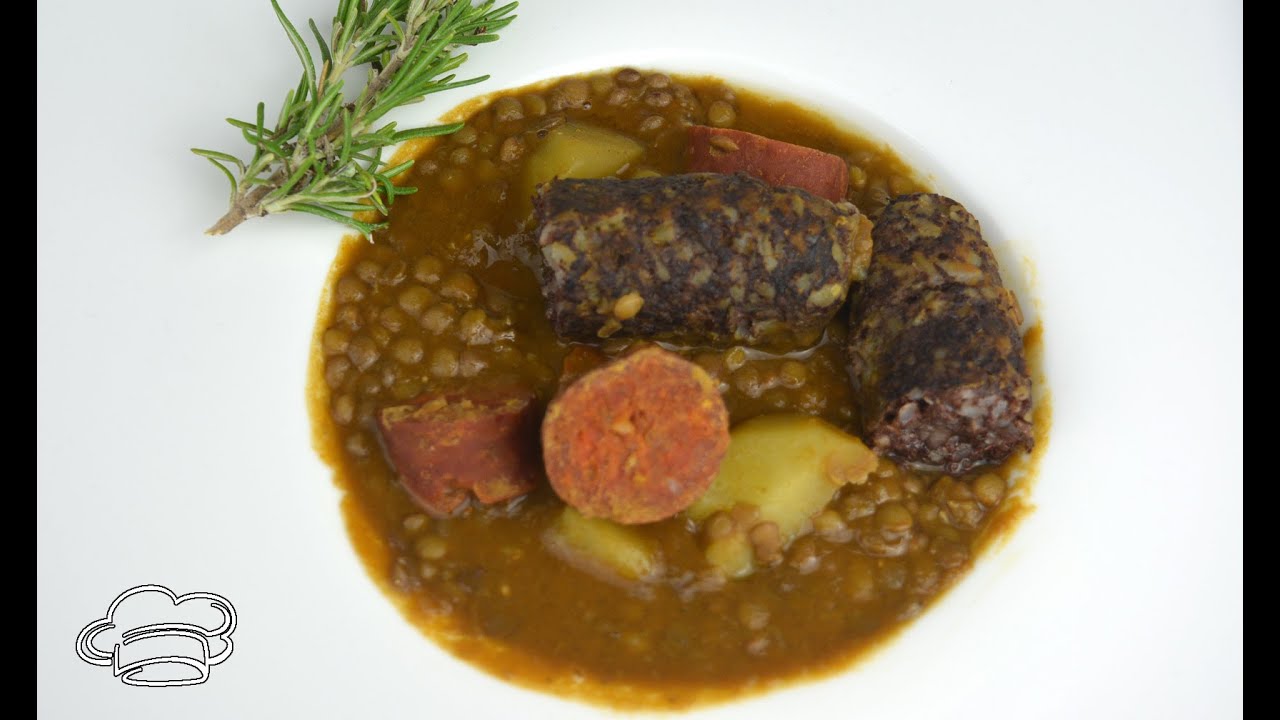 Estofado de lentejas con chorizo y morcilla