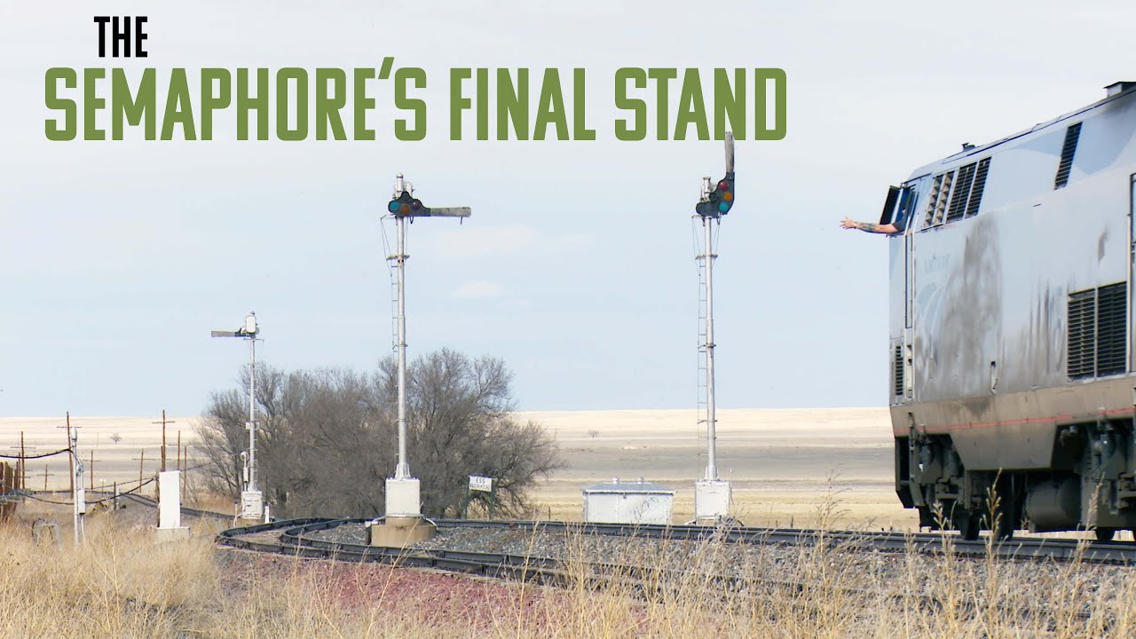 Are these the last Semaphore Signals on an active main line?
