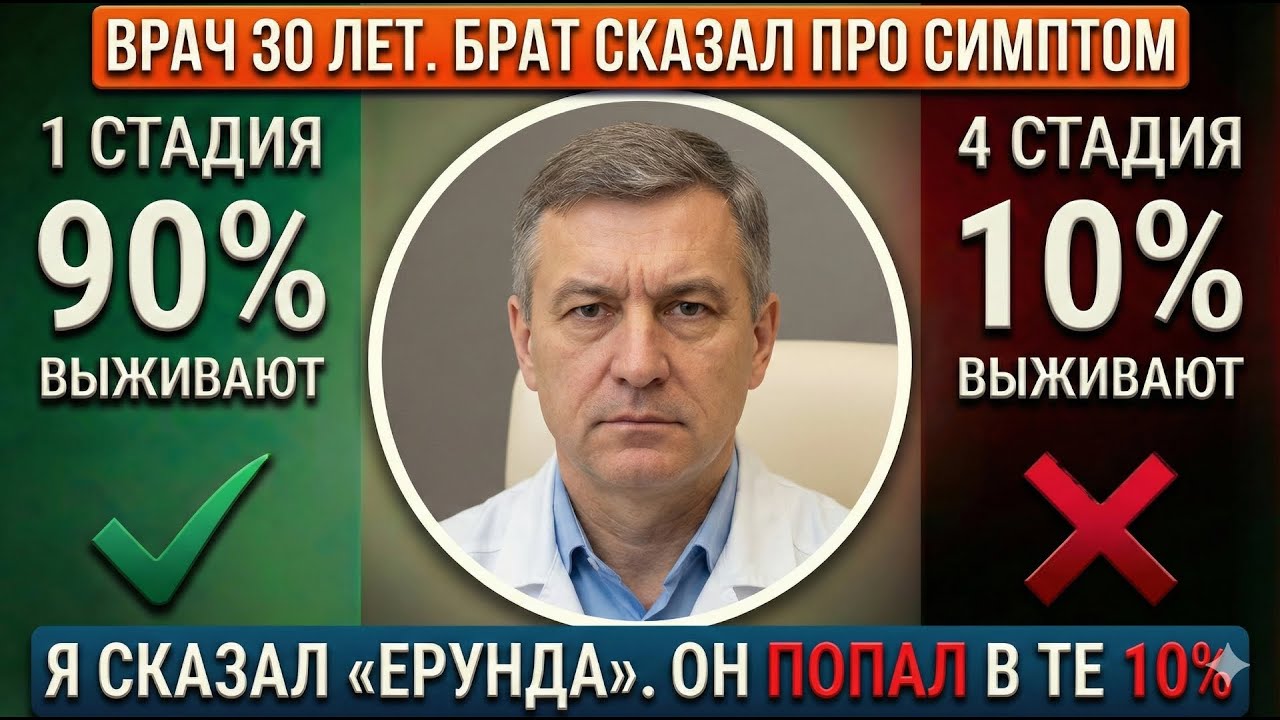 Рак кишечника 4 стадии. Я проигнорировал симптомы брата и похоронил его через 8 месяцев.