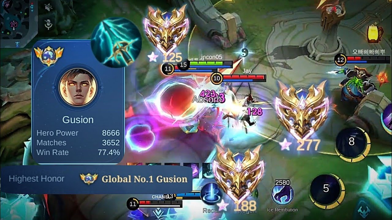 Using Sky Piercer to Dominate the Whole Game With Gusion (+ling)