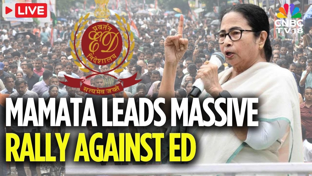 Mamata Banerjee LIVE News: Mamata Banerjee Leads Massive Rally Against ED Raids | Kolkata | N18L