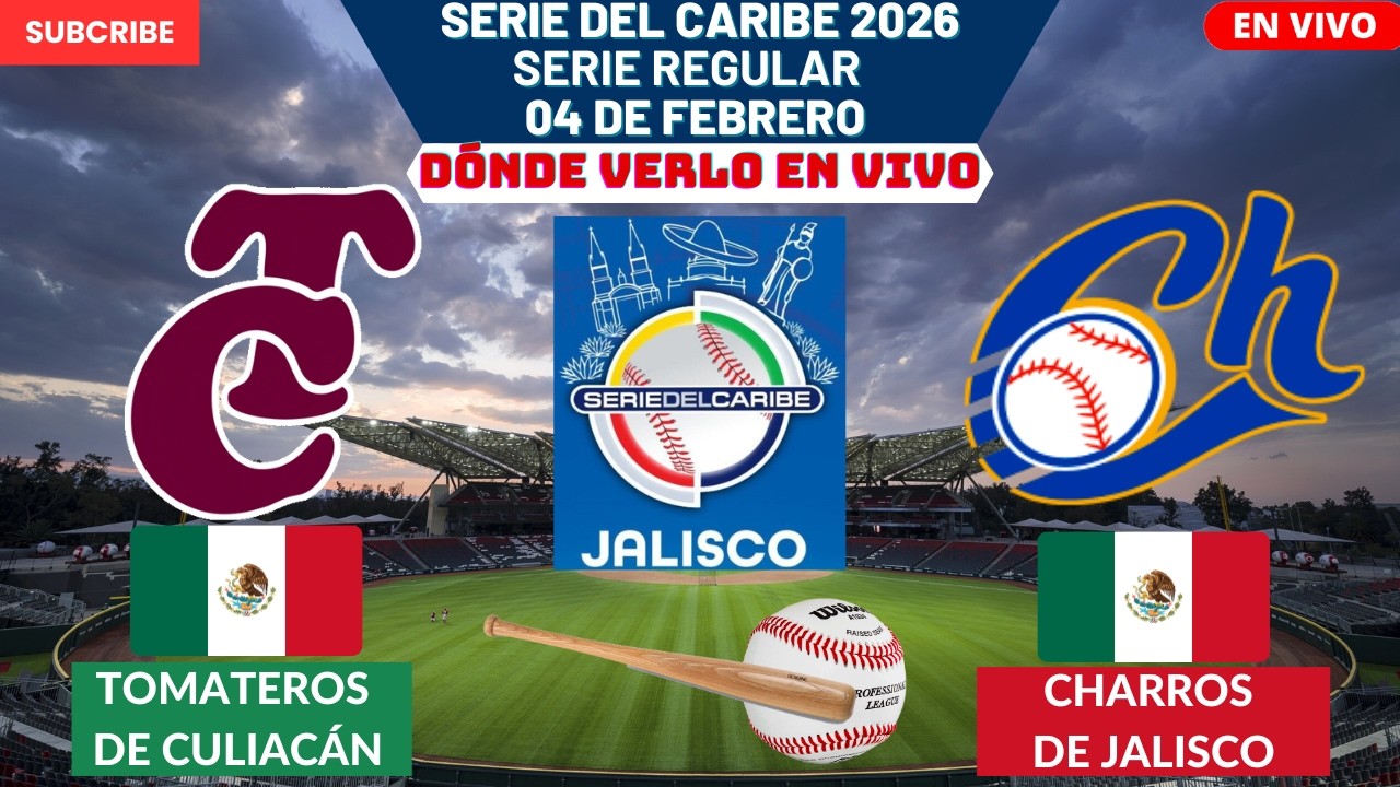 ⚾️Tomateros de Culuacán vs Charros⚾️Dónde Ver El Partido EN VIVO|Serie del Caribe 2026 Dia 4