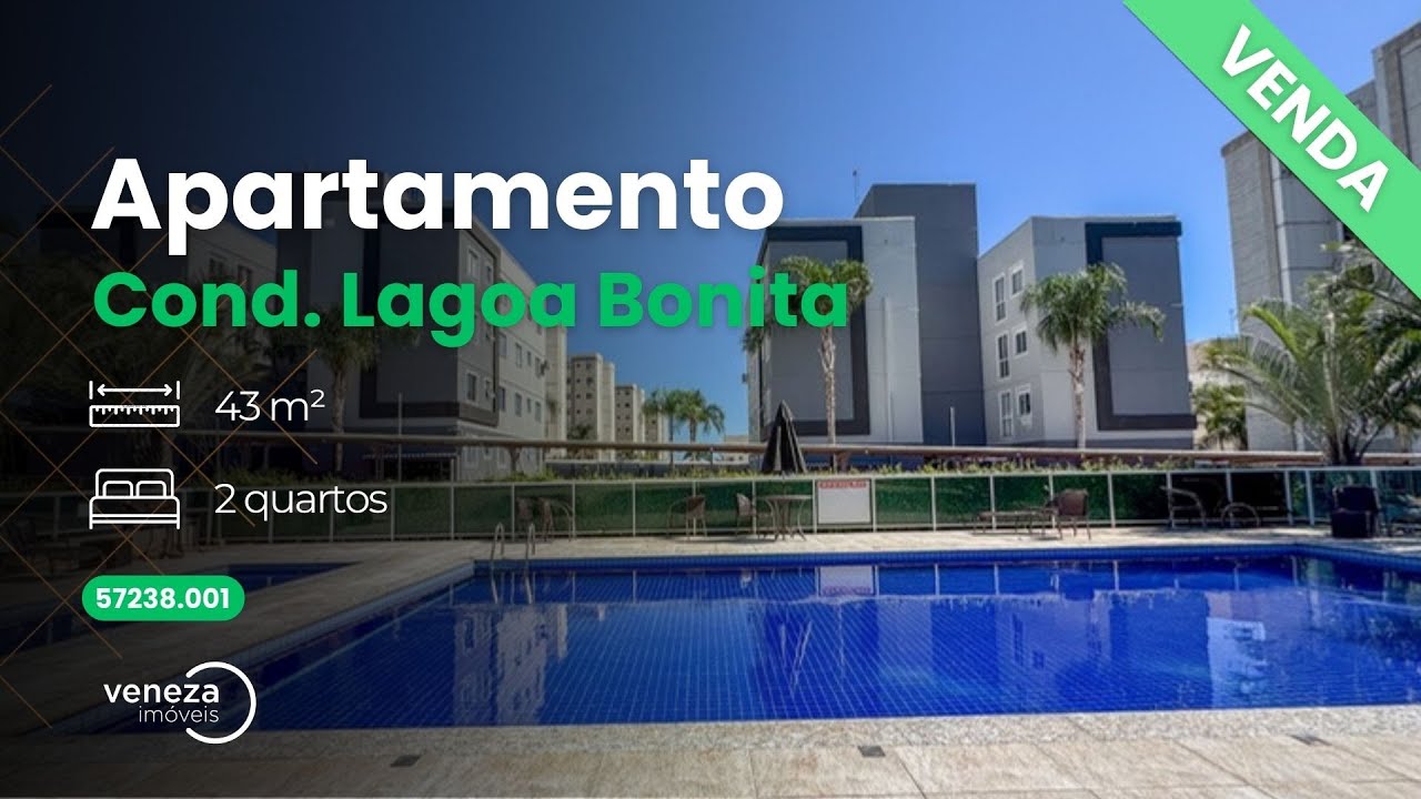 Apartamento a venda na região leste de Londrina, Cond. Lagoa Bonita.