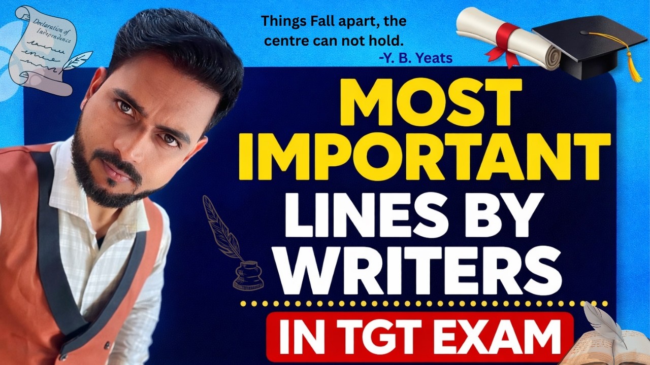 Exam में आने वाली Lines and writers| TGT | Most important for this exam by Amit Sir #tgt2026